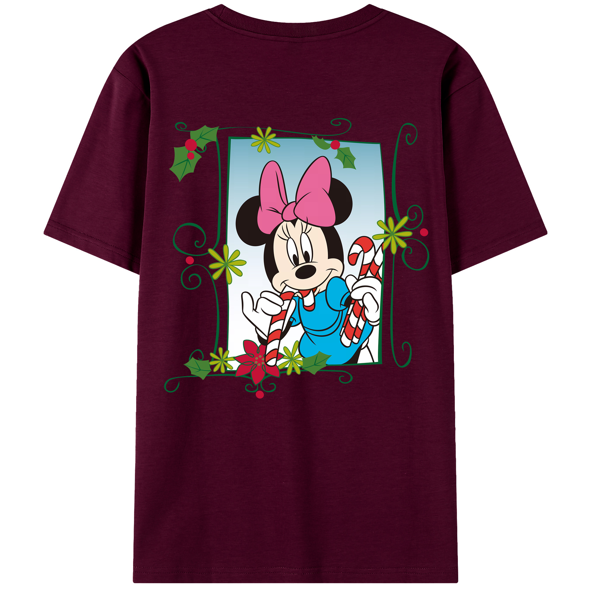 （画像用） ミッキーマウス Mickey Mouse レディース半袖Tシャツ(バックプリント)